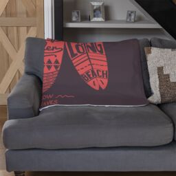 Benjamin Tate Design California Surf Blanket in Natural - Size: 120 cm x 150 cm - thumbnail 2