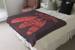 Benjamin Tate Design California Surf Blanket in Natural - Size: 120 cm x 150 cm - thumbnail 3