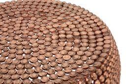 Orsina Templar Beaded Iron Copper Coffee Table in Gold - thumbnail 5