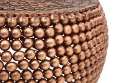 Orsina Templar Beaded Iron Copper Coffee Table in Gold - thumbnail 4