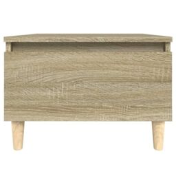 Berkfield Home Side Table Sonoma Oak 50x46x35 cm Engineered Wood in Brown - Size: 50 x 46 x 35 cm - thumbnail 6