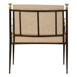 Orsina Glamorous Design Lounge Chair, Comfortable Occasional Arm Chair For Livingroom, Stylish Accent Armchair in Black - thumbnail 4