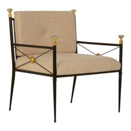 Orsina Glamorous Design Lounge Chair, Comfortable Occasional Arm Chair For Livingroom, Stylish Accent Armchair in Black - thumbnail 2