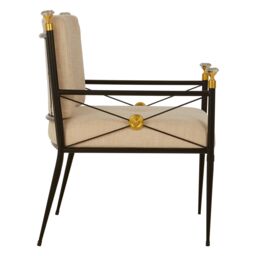 Orsina Glamorous Design Lounge Chair, Comfortable Occasional Arm Chair For Livingroom, Stylish Accent Armchair in Black - thumbnail 3