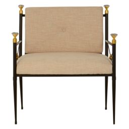 Orsina Glamorous Design Lounge Chair, Comfortable Occasional Arm Chair For Livingroom, Stylish Accent Armchair in Black - thumbnail 6