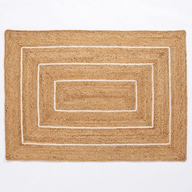 Esselle Prestbury Border Handbraided Rug in Natural - Size: 120 cm x 170 cm - image 1