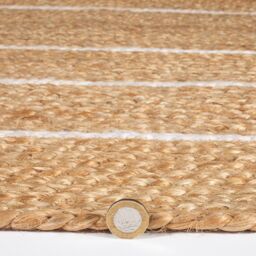 Esselle Prestbury Border Handbraided Rug in Natural - Size: 120 cm x 170 cm - thumbnail 2