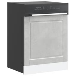 Berkfield Home Decorative Dishwasher Panel Porto Concrete Grey 60x1.5x67 cm Engi - thumbnail 2