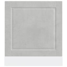 Berkfield Home Decorative Dishwasher Panel Porto Concrete Grey 60x1.5x67 cm Engi - thumbnail 4