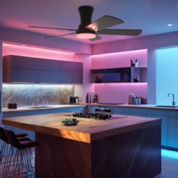 Garwarm Dimmable Ceiling Fans, Noiseless Modern Fan Light in Black - thumbnail 9