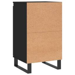 Berkfield Home Sideboards 2 pcs Black 40x35x70 cm Engineered Wood - Size: 40 x 35 x 70 cm - thumbnail 9