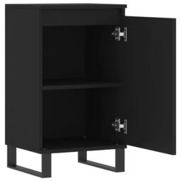 Berkfield Home Sideboards 2 pcs Black 40x35x70 cm Engineered Wood - Size: 40 x 35 x 70 cm - thumbnail 7