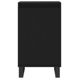 Berkfield Home Sideboards 2 pcs Black 40x35x70 cm Engineered Wood - Size: 40 x 35 x 70 cm - thumbnail 6