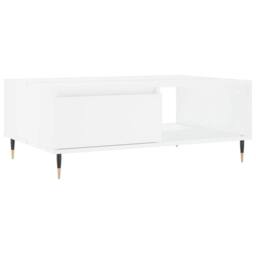 Berkfield Home Coffee Table White 90x60x35 cm Engineered Wood - Size: 90 x 60 x 35 cm - thumbnail 1