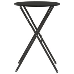 Berkfield Home Folding Bistro Table Anthracite √ò50x71 cm Powder-coated Steel - Size: 50x71 cm - thumbnail 5