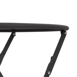 Berkfield Home Folding Bistro Table Anthracite √ò50x71 cm Powder-coated Steel - Size: 50x71 cm - thumbnail 7