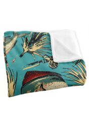 JQ Licensing Jl-Jp-Jq Dorado Fishing Tiki Silky Touch Super Soft Throw Blanket 152 X 127 cm in White - thumbnail 3