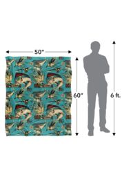 JQ Licensing Jl-Jp-Jq Dorado Fishing Tiki Silky Touch Super Soft Throw Blanket 152 X 127 cm in White - thumbnail 5