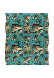JQ Licensing Jl-Jp-Jq Dorado Fishing Tiki Silky Touch Super Soft Throw Blanket 152 X 127 cm in White - thumbnail 1