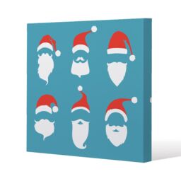 Benjamin Tate Design Santa hats (canvas) / 101 x 101 x 4cm in Natural - Size: 101 x 101 x 4 cm - thumbnail 1