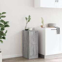 Berkfield Home Apothecary Cabinet Grey Sonoma 30x41x77.5 cm Engineered Wood - thumbnail 4