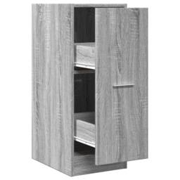 Berkfield Home Apothecary Cabinet Grey Sonoma 30x41x77.5 cm Engineered Wood - thumbnail 1