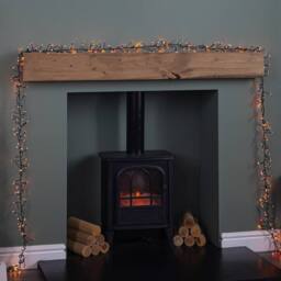 Samuel Alexander 37.2m 3000 LED Christmas Cluster String Lights with Timer in Red & Vintage Gold - thumbnail 6