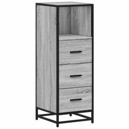 Berkfield Home Bathroom Cabinet Grey Sonoma 35x37.5x100 cm Engineered Wood - thumbnail 2