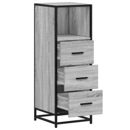 Berkfield Home Bathroom Cabinet Grey Sonoma 35x37.5x100 cm Engineered Wood - thumbnail 6