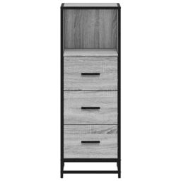 Berkfield Home Bathroom Cabinet Grey Sonoma 35x37.5x100 cm Engineered Wood - thumbnail 5