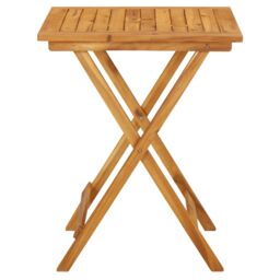 Berkfield Home Folding Garden Table 60x60x75 cm Solid Acacia Wood in Brown - Size: 60 x 60 x 75 cm - thumbnail 2