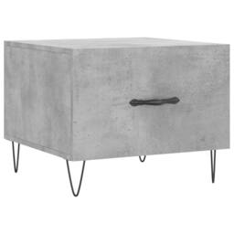 Berkfield Home Coffee Table Concrete Grey 50x50x40 cm Engineered Wood - Size: 50 x 50 x 40 cm - thumbnail 1
