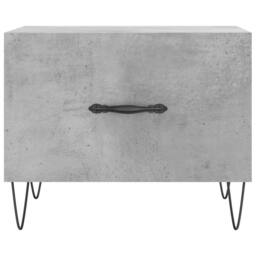 Berkfield Home Coffee Table Concrete Grey 50x50x40 cm Engineered Wood - Size: 50 x 50 x 40 cm - thumbnail 5
