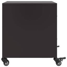 Berkfield Home Stylish Bedside Cabinets 2 pcs Black 36x39x43.5 cm Steel - thumbnail 7