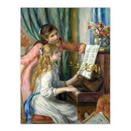 Artery8 Pierre Auguste Renoir Framed Wall Art Two Young Girls at the Piano - Size: A4 - thumbnail 3