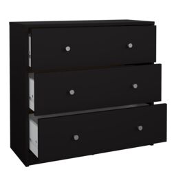 Furniture To Go May Chest of 3 Drawers in Black - thumbnail 5