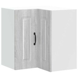 Berkfield Home Kitchen Wall Corner Cabinet Kalmar Grey Sonoma Engineered Wood - thumbnail 2