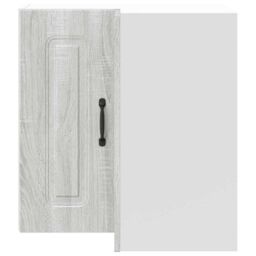 Berkfield Home Kitchen Wall Corner Cabinet Kalmar Grey Sonoma Engineered Wood - thumbnail 4