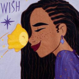 Disney Women's Wish Hooded Towel Poncho in Purple - thumbnail 3