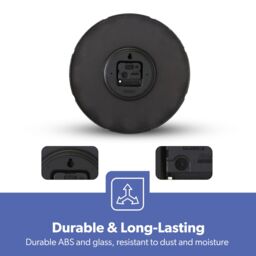 Geepas Wall Clock Battery Operated Silent Non-Ticking Analog Clock, Black in Jet Black - thumbnail 8