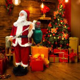VFM e-Store Dancing Father Christmas Decoration, Singing Santa Claus Figure 1. 5M in Red - thumbnail 2