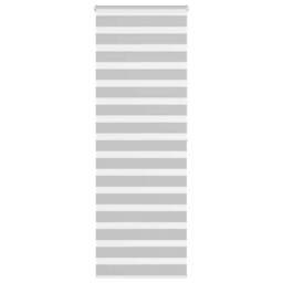 Berkfield Home Elegant Zebra Blind Light Grey 90x200 cm Fabric Width 85.9 cm Pol - thumbnail 2