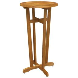 Berkfield Home Garden Bar Table Ã˜60x105 cm Solid Wood Acacia in Brown - Size: 60x105 cm - thumbnail 2