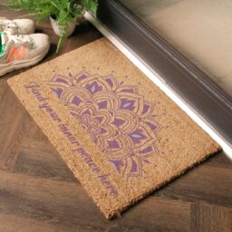 Artsy Mats Find Your Inner Peace Doormat (60 x 40cm) in Brown - Size: 40 cm x 60 cm - thumbnail 2