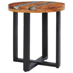 Berkfield Home Durable Coffee Table 40x45 cm Solid Teak Wood & Polyresin - thumbnail 9