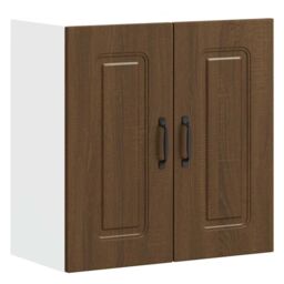Berkfield Home Kitchen Wall Cabinet Kalmar Brown Oak Engineered Wood - thumbnail 2