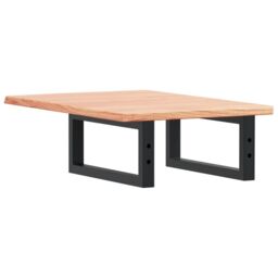 Berkfield Home Basin Shelf Wall Mounted Steel & Solid Wood Oak in Brown - thumbnail 6