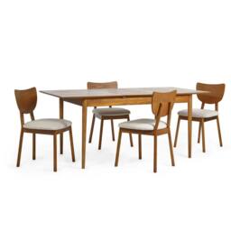 Cheshire Premium Hartwell 180cm Extending Dining Table with 2 Drawers in Brown - thumbnail 7