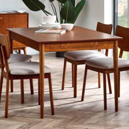 Cheshire Premium Hartwell 180cm Extending Dining Table with 2 Drawers in Brown - thumbnail 3