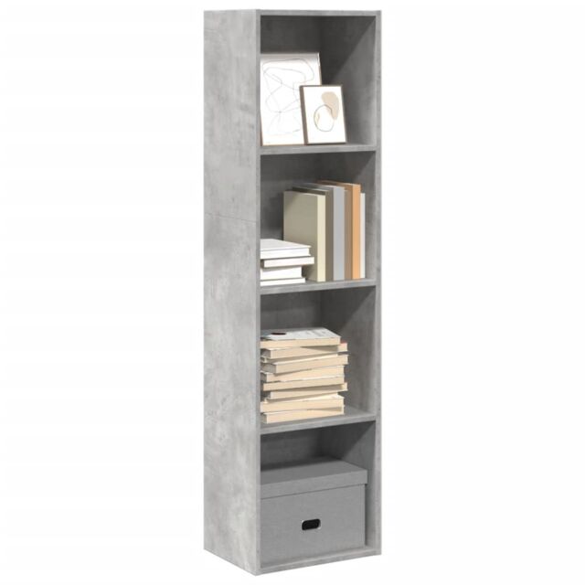 Berkfield Home Bookcase Concrete Grey 40x30x152 cm Engineered Wood - Size: 40 x 30 x 152 cm - image 1